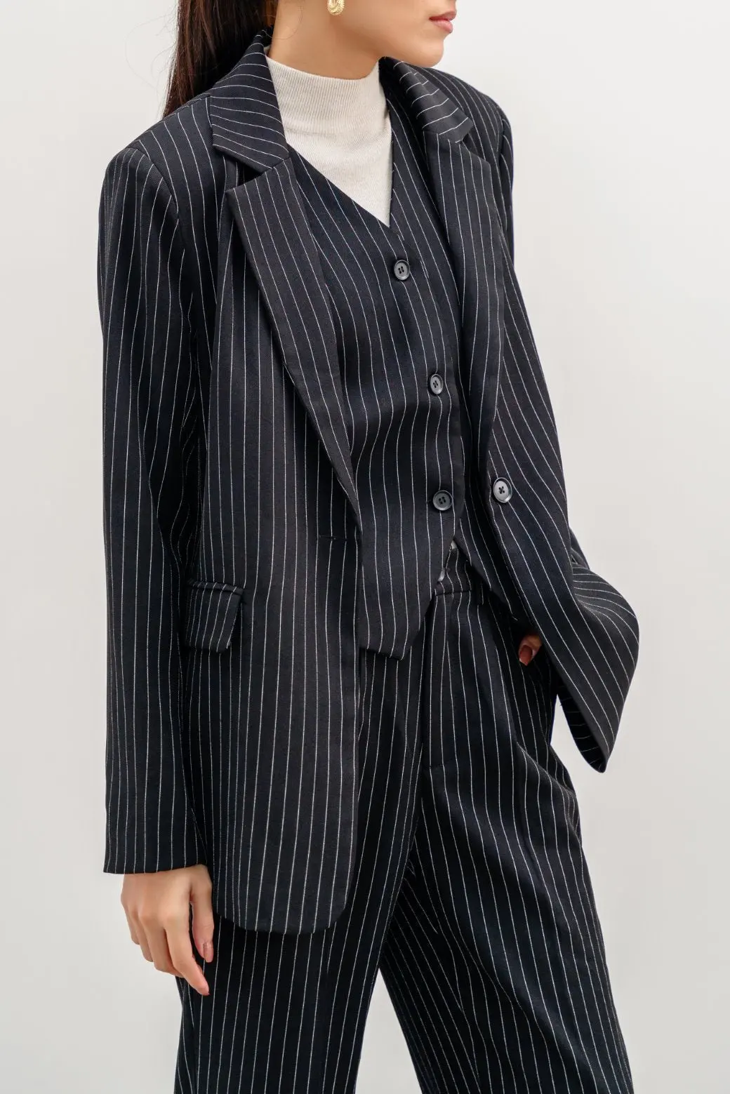 Pin-Striped Blazer 1