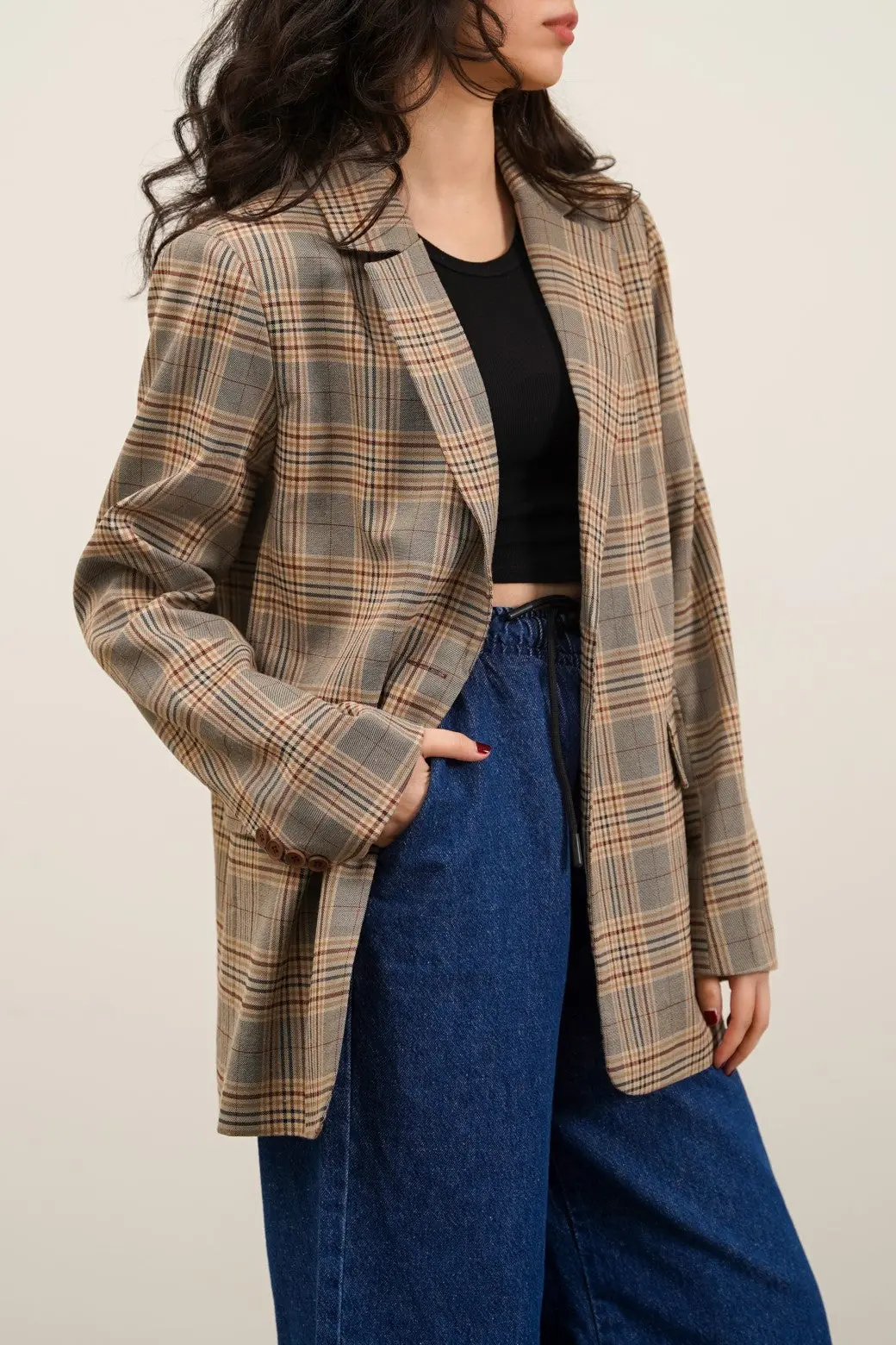 Checkered Blazer 1