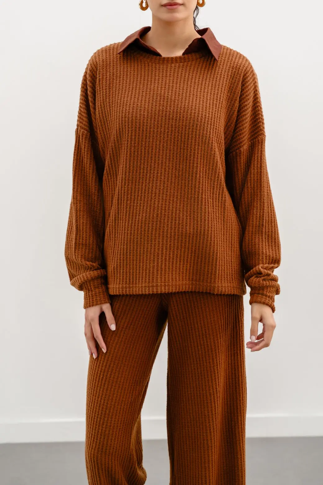 Waffle Knit Top 1