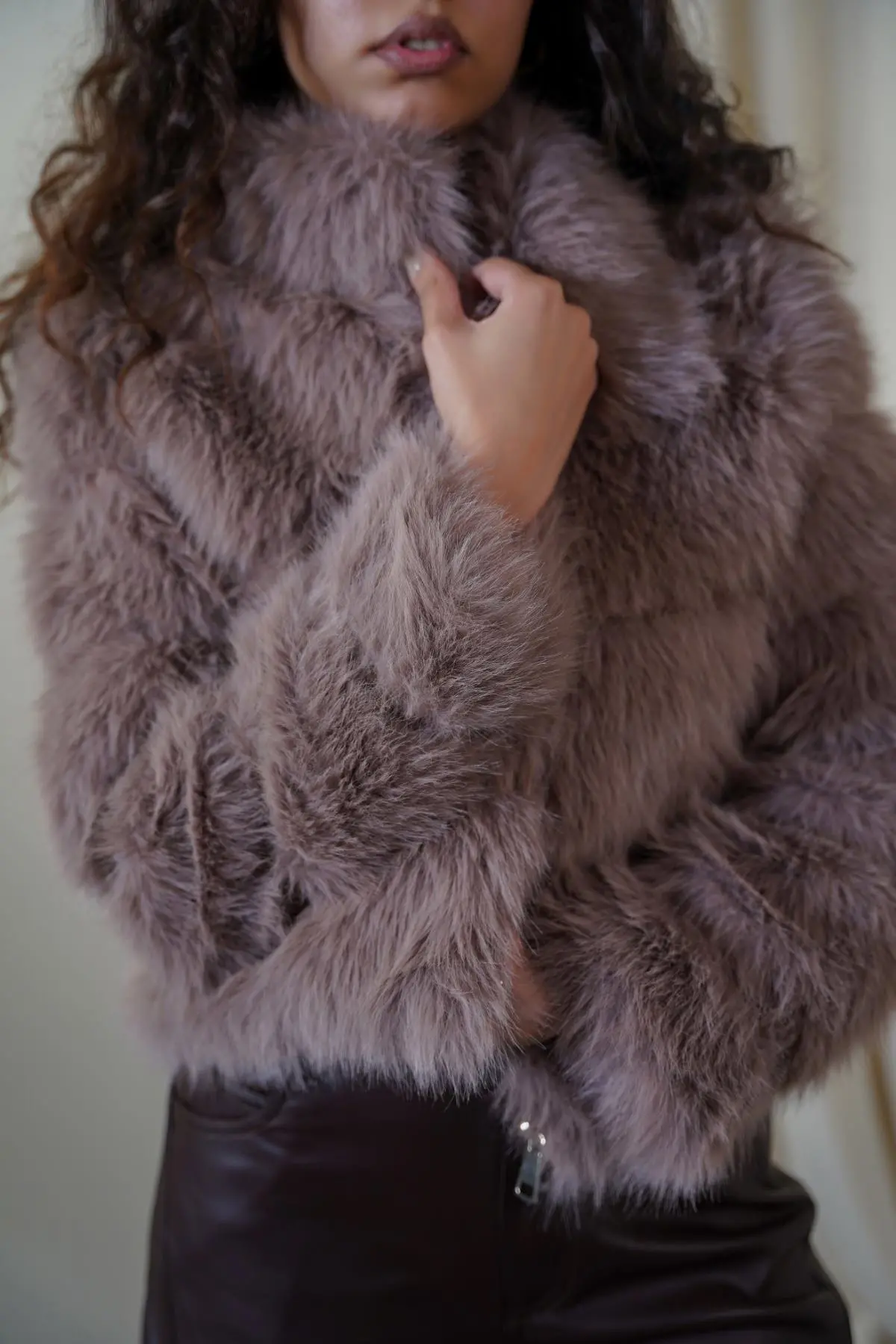 Fur Zipper Jacket 1