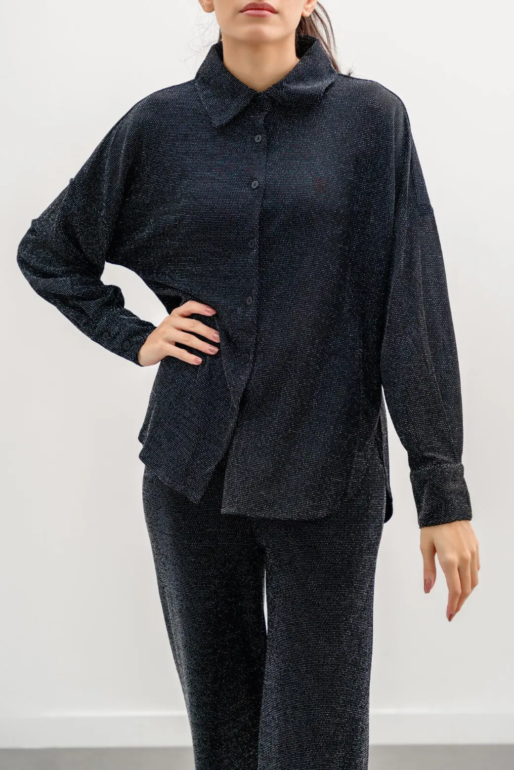 Sparkly Party Button-Down Shirt 2