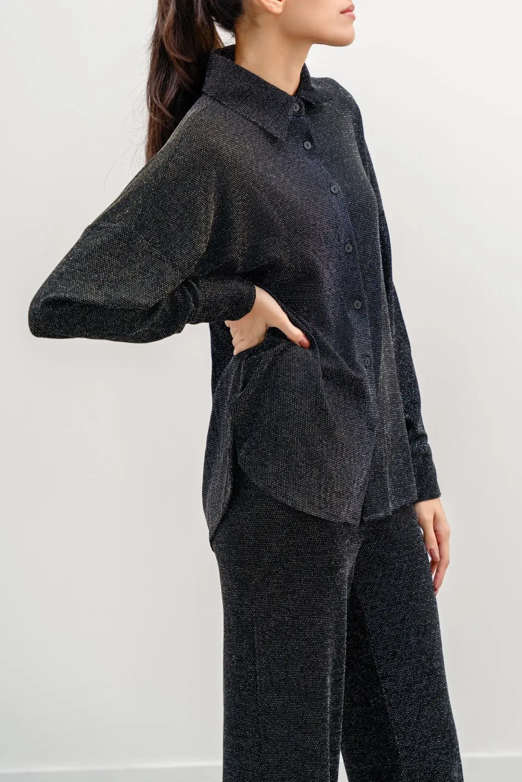 Sparkly Party Button-Down Shirt 4