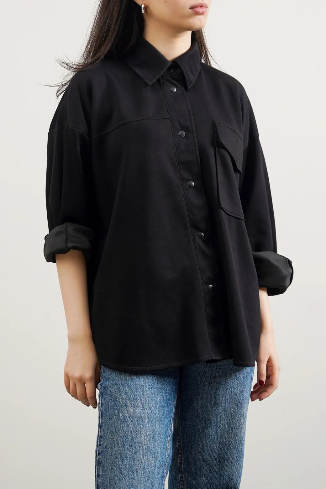 Neoprene Boyfriend Shacket 1