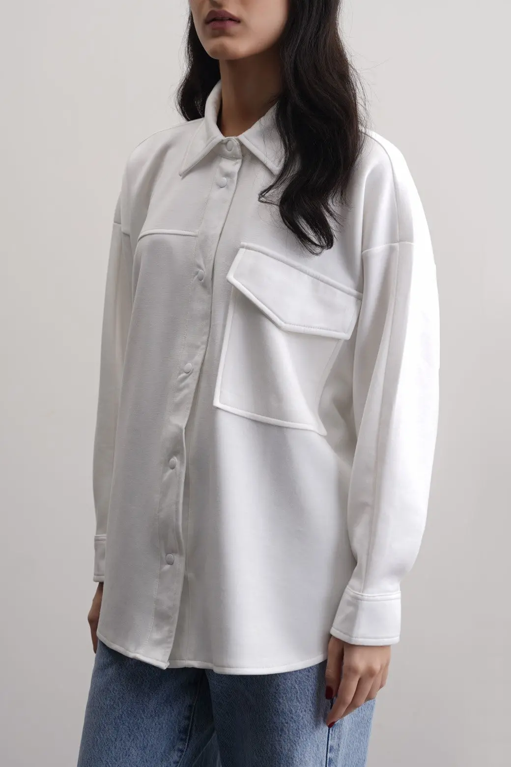 Neoprene Boyfriend Shacket 1