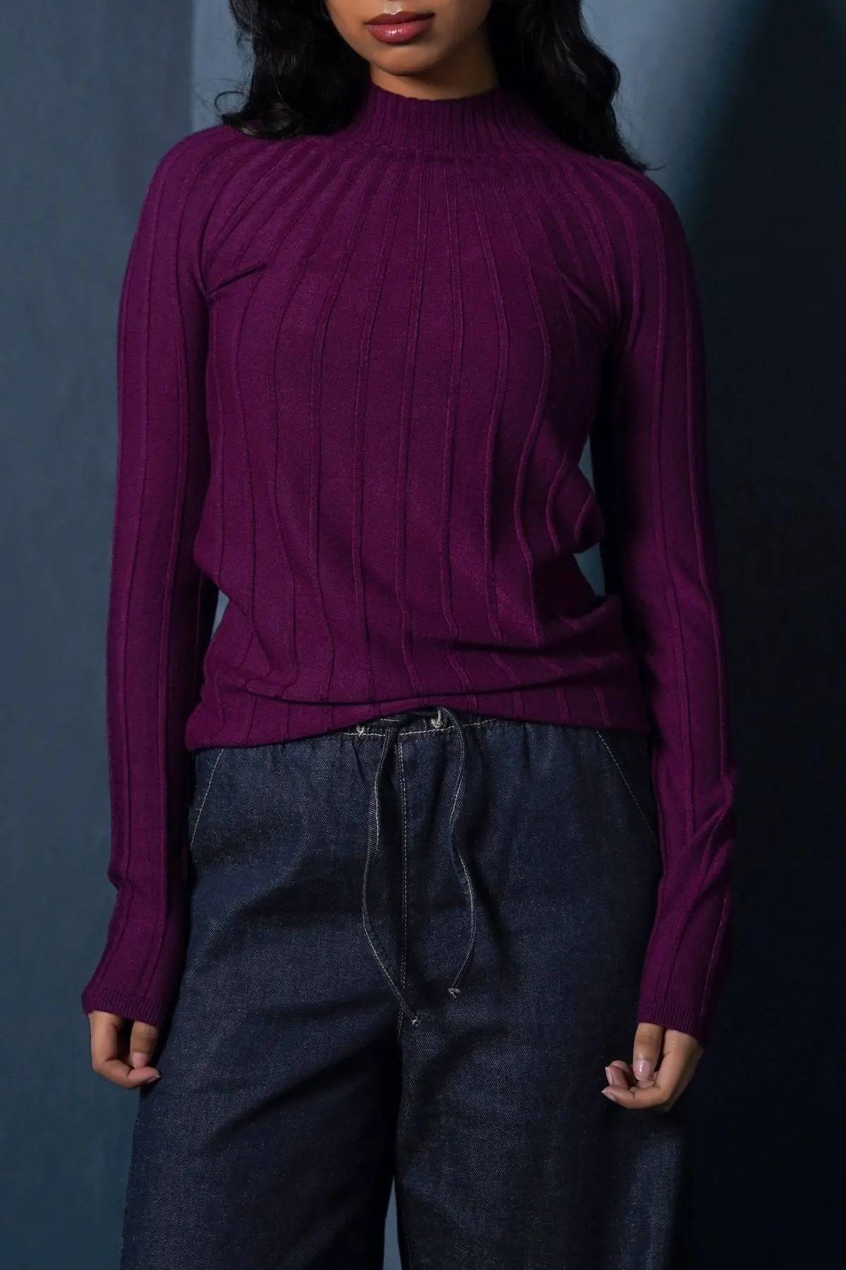 Ribbed Bodycon Sweater 1