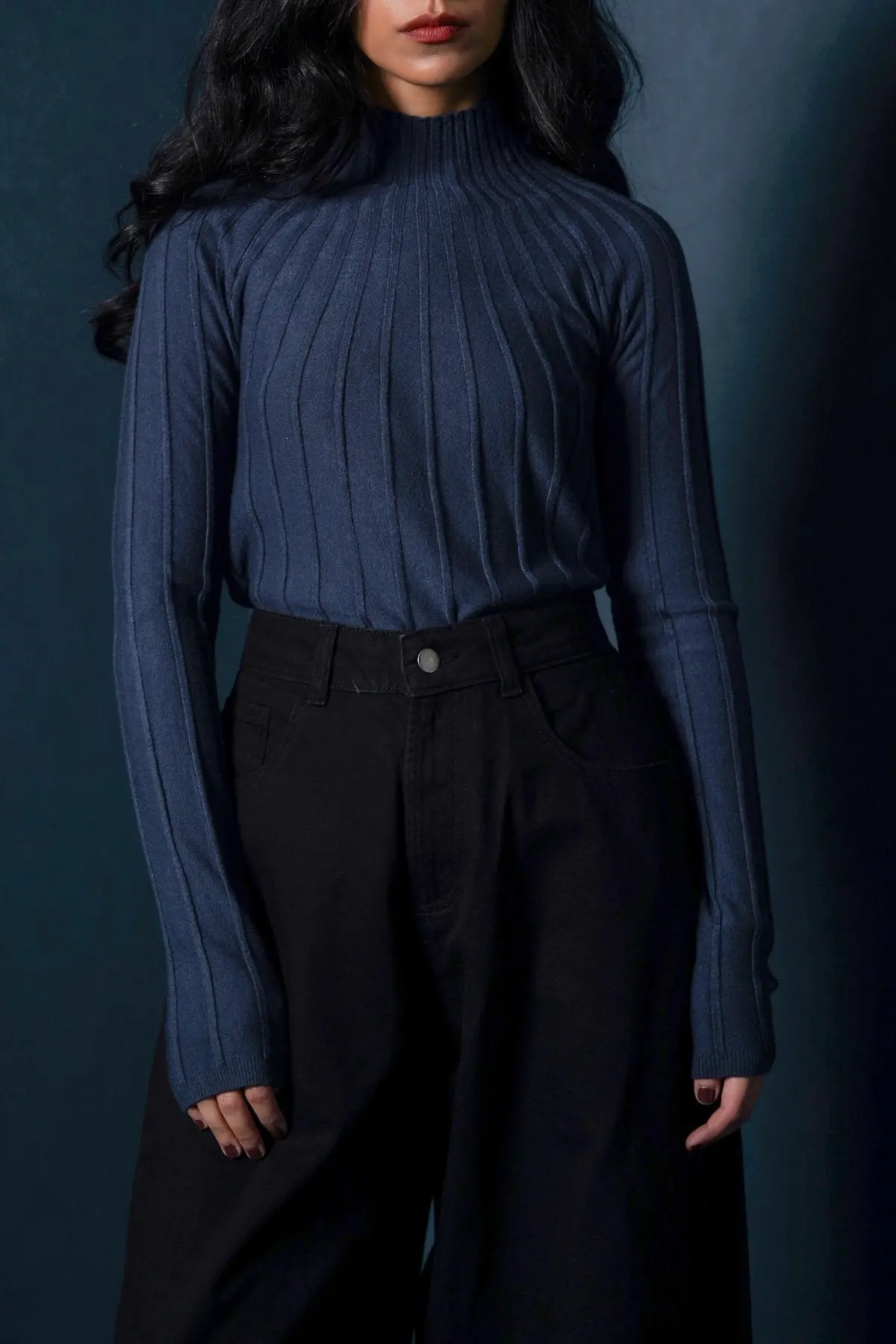 Ribbed Bodycon Sweater 1