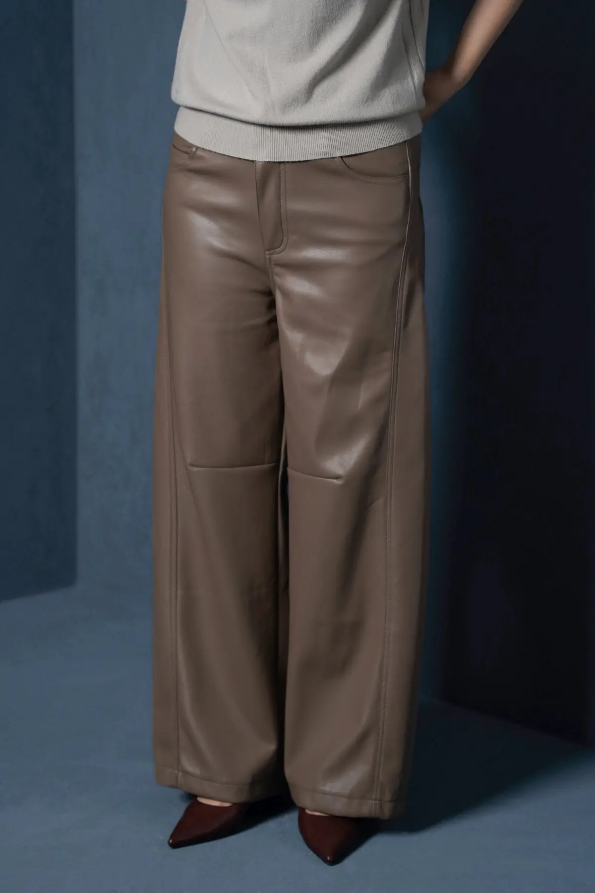 Vegan Leather Pants 1