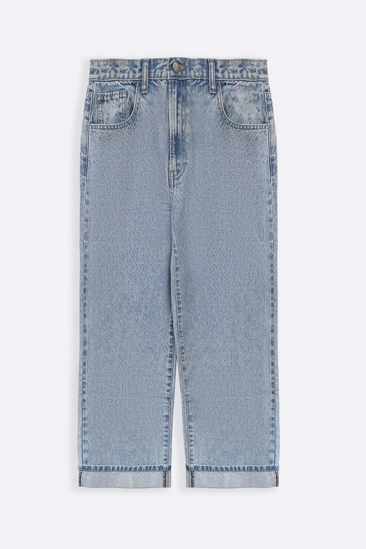 Roll Up Wide Jeans 1
