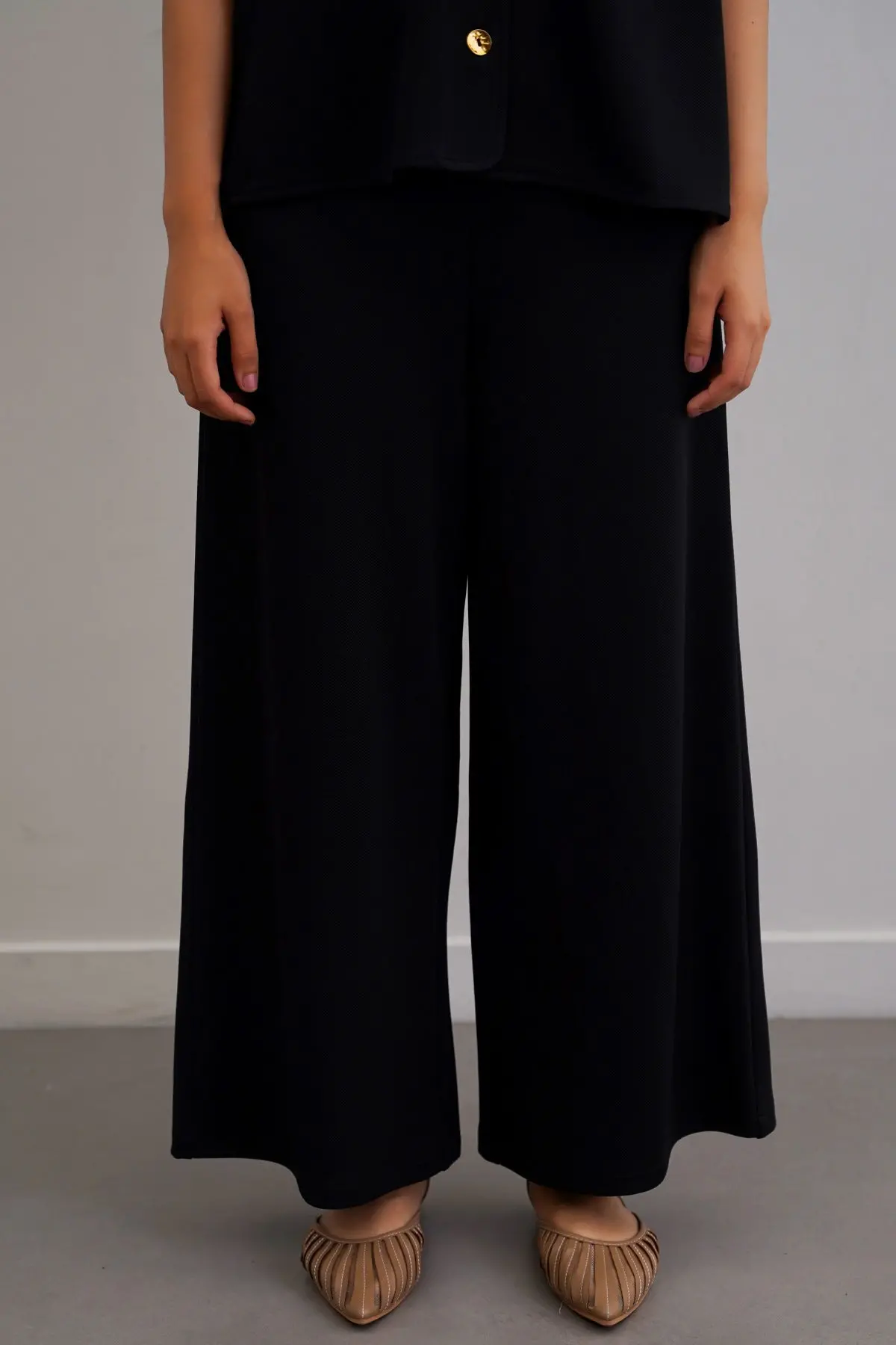 Twill Textured Culottes 1
