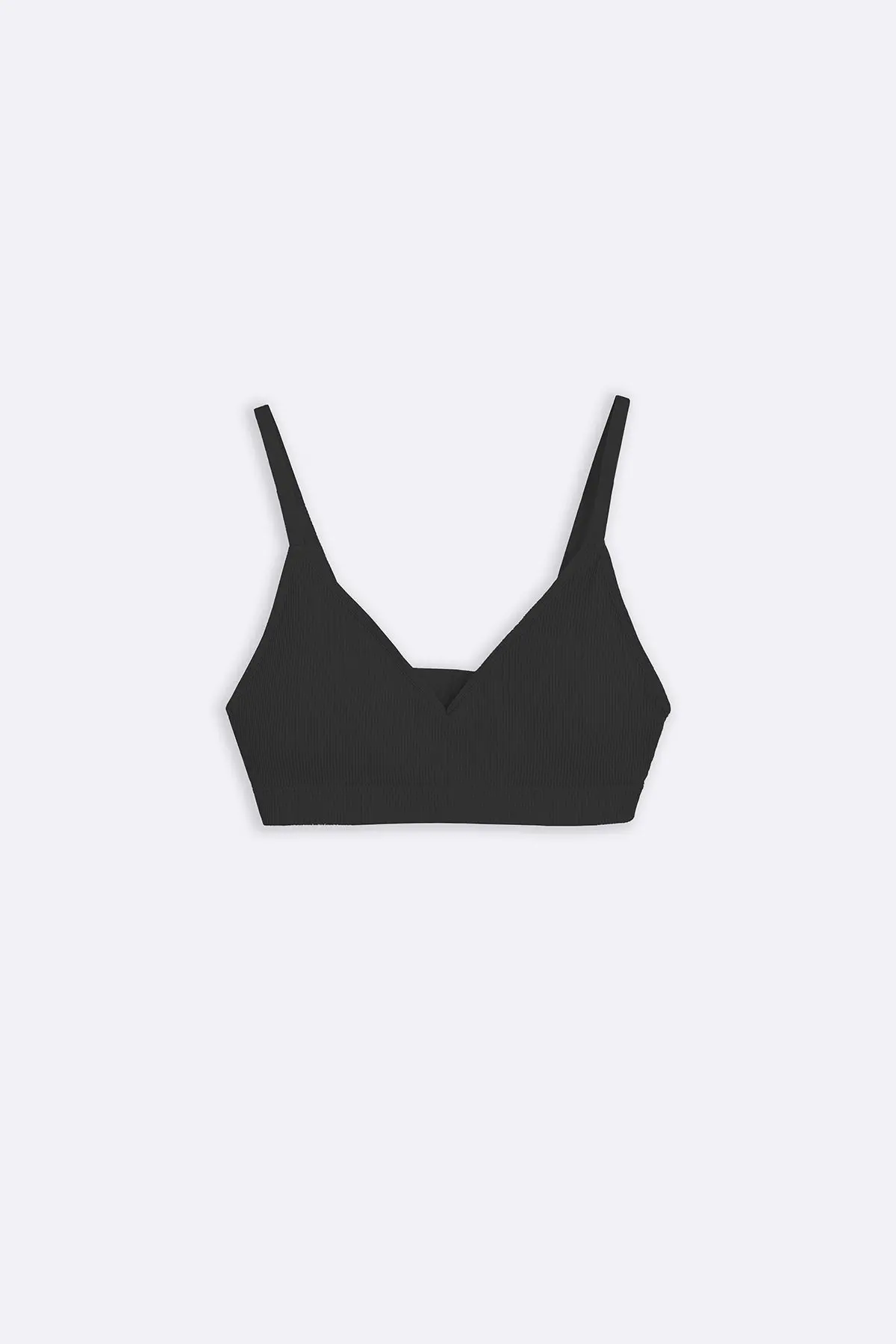 Ribbed Non-Wired Bra 1