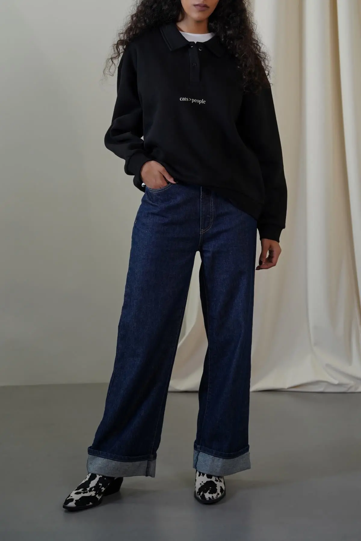 Cat Supremacy Fleece Polo 1