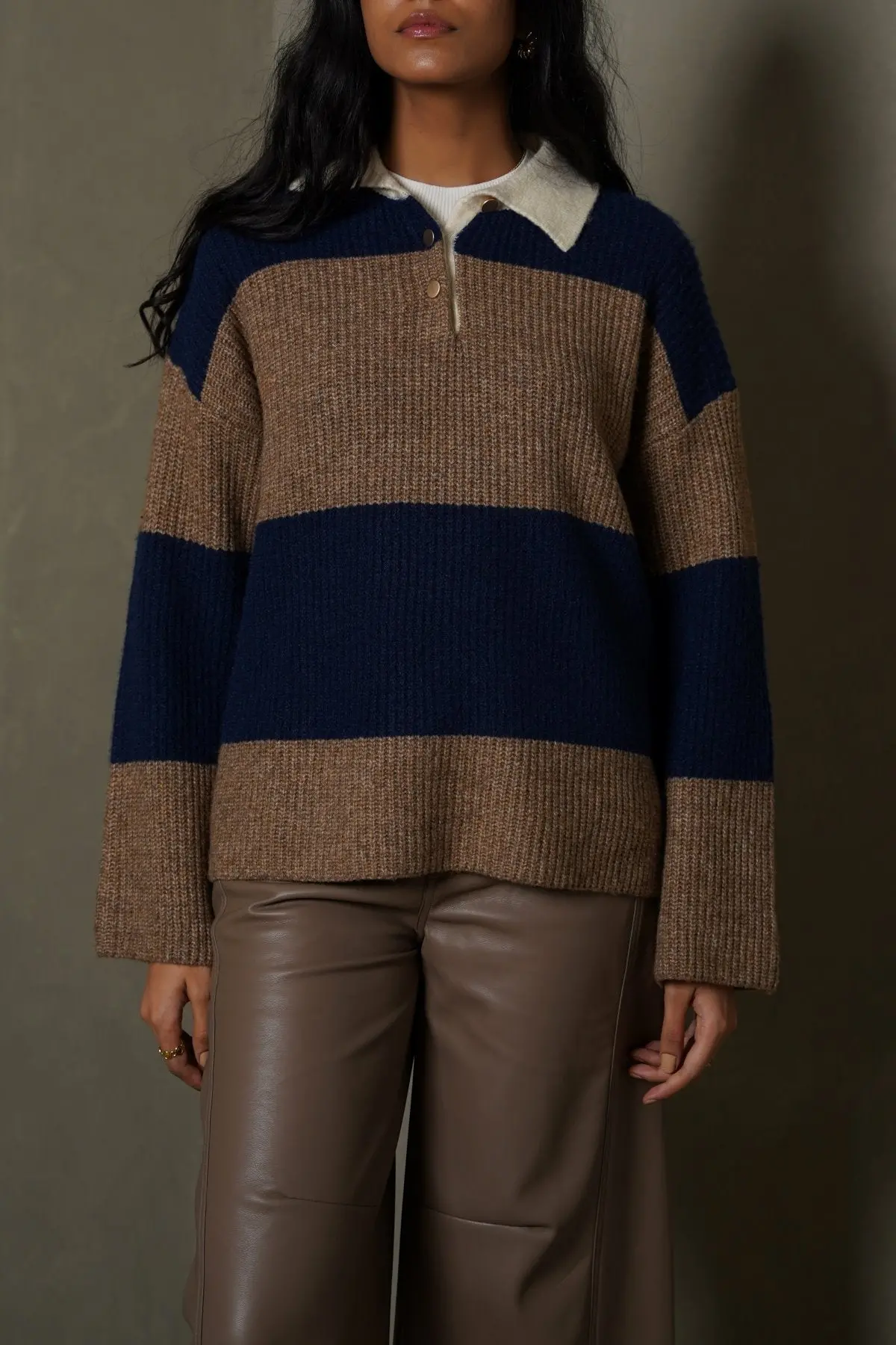Varsity Stripe Sweater 1