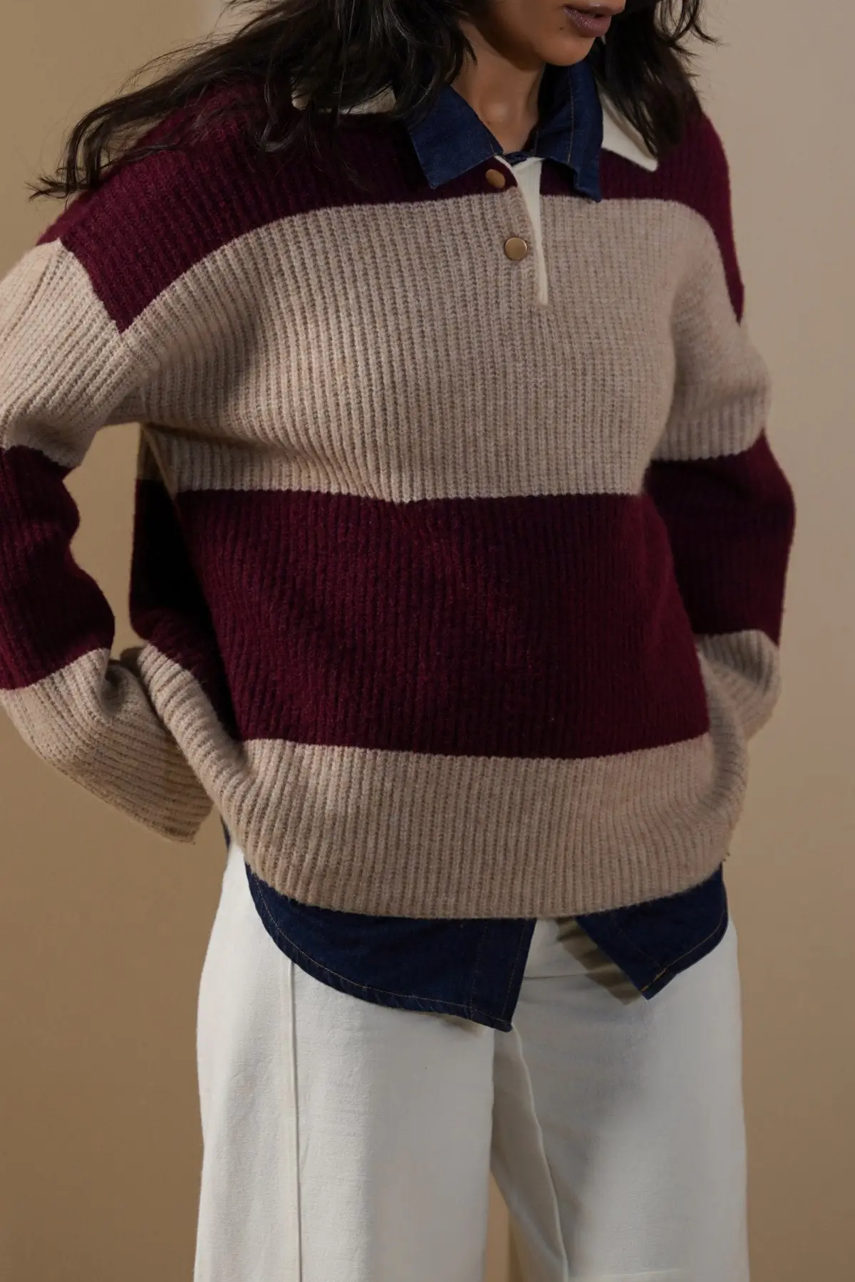 Varsity Stripe Sweater 1