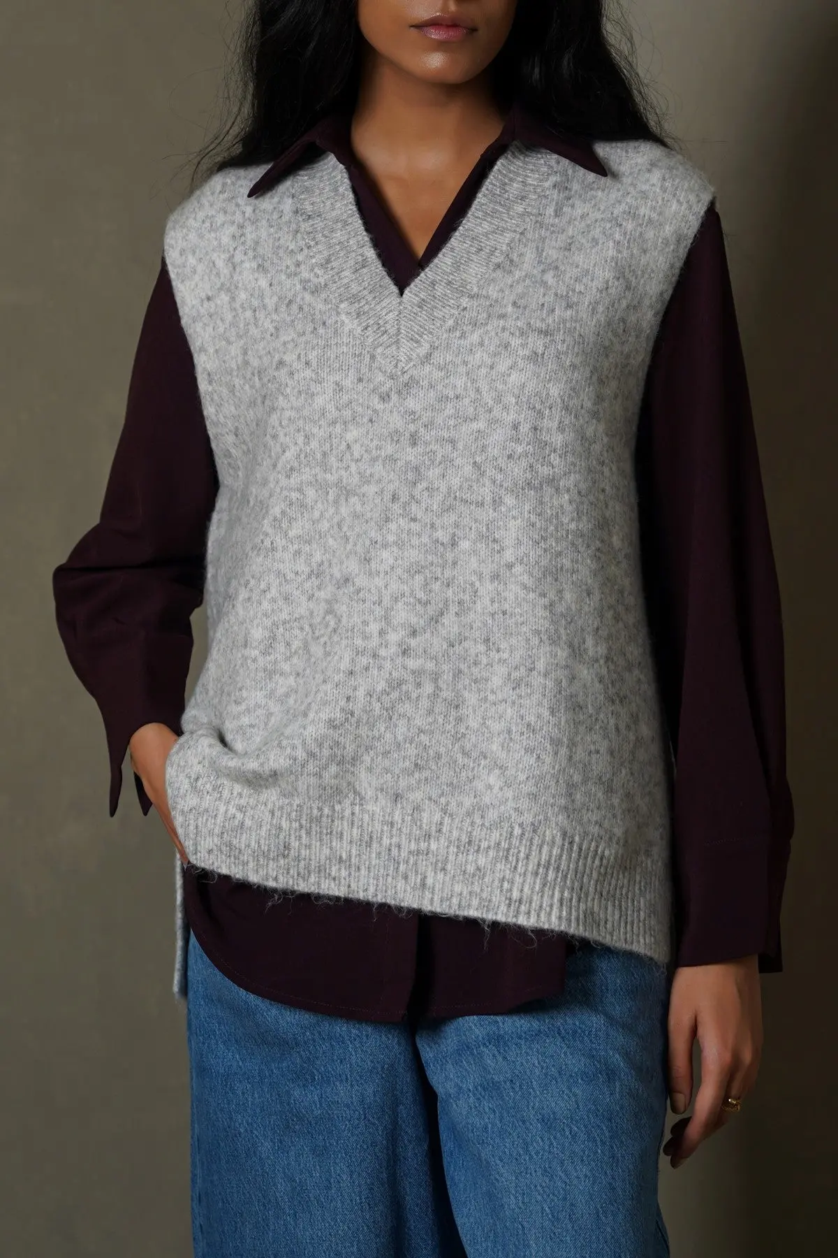 V-Neck Sweater Vest 1