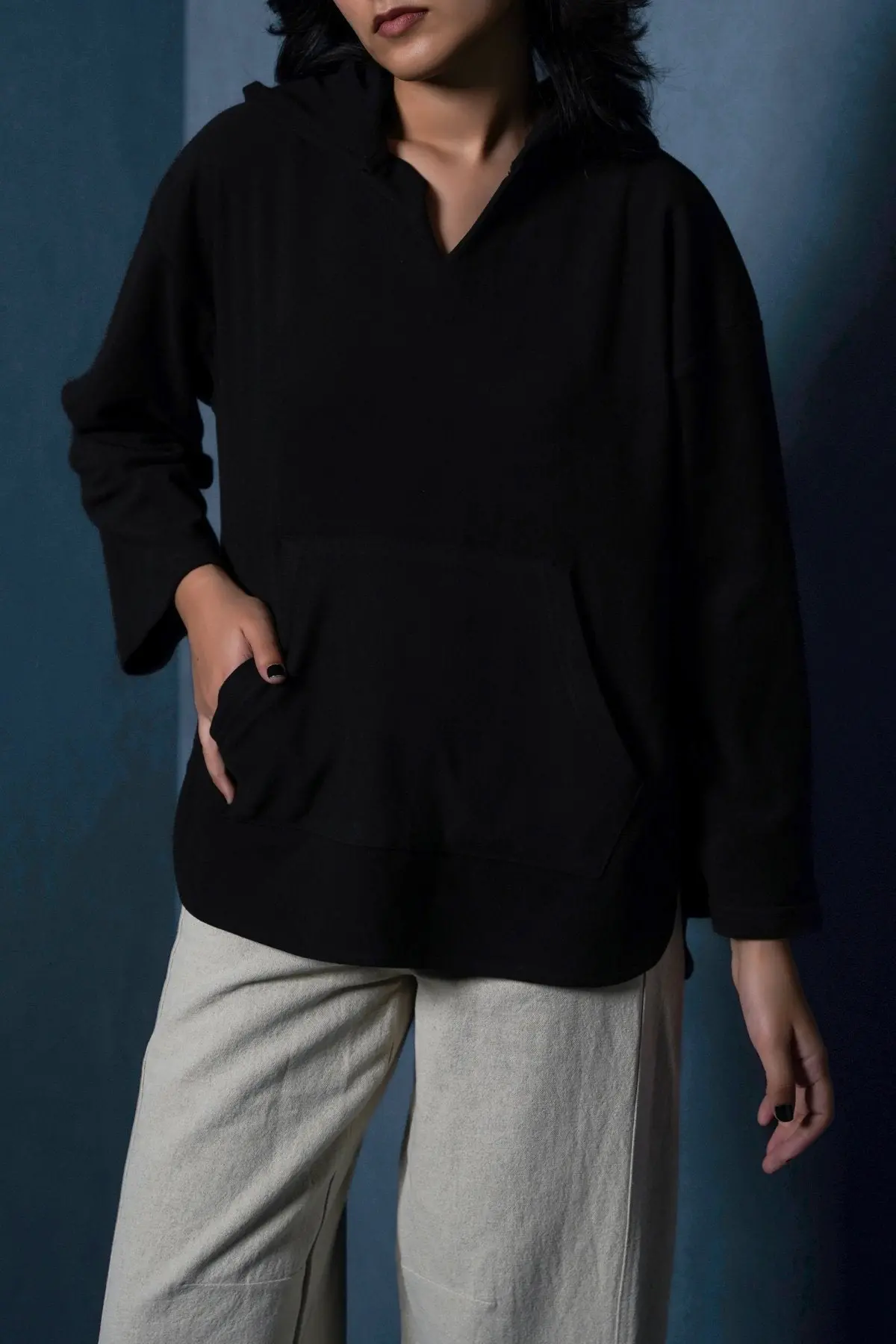 Lounge V-Neck Hoodie 1