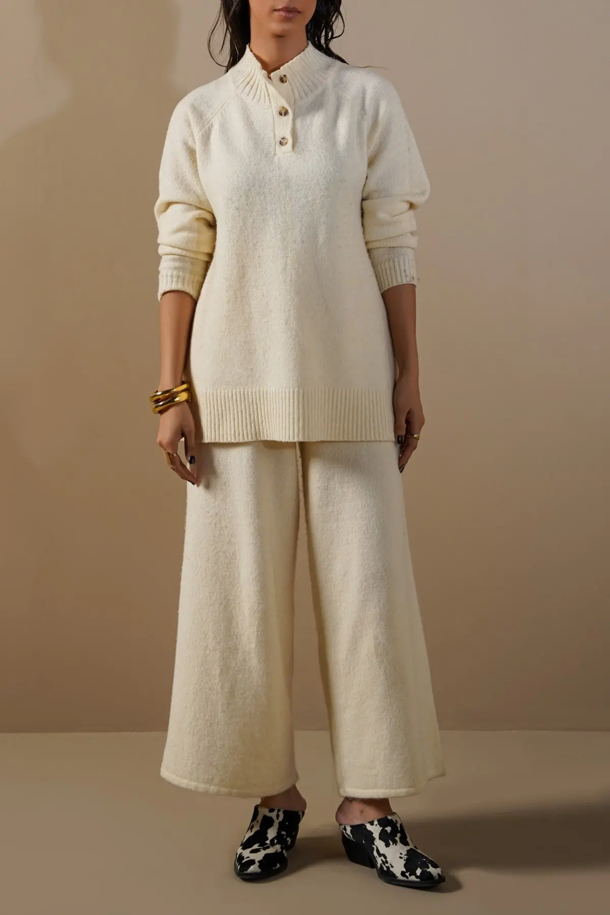 Henley Ribbed Pullover 1