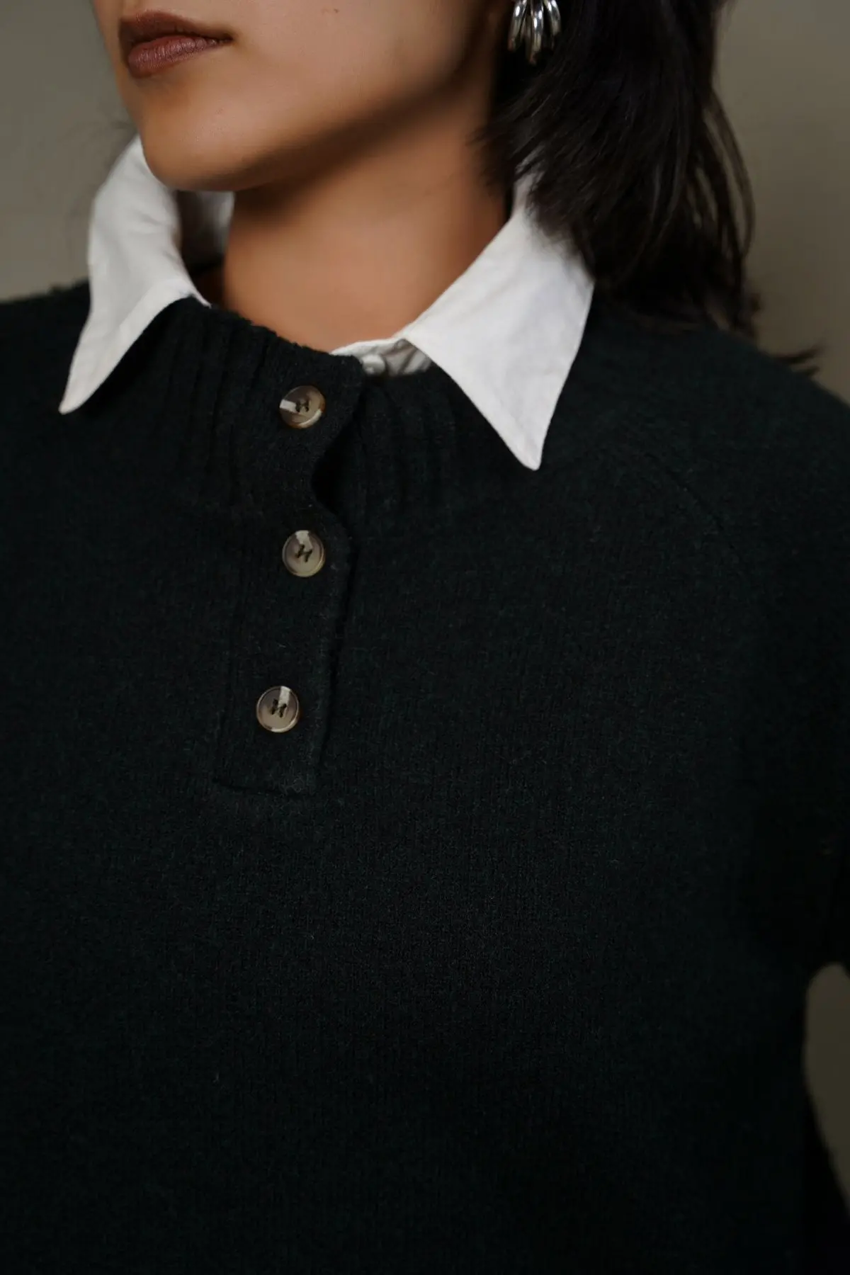 Henley Ribbed Pullover 1
