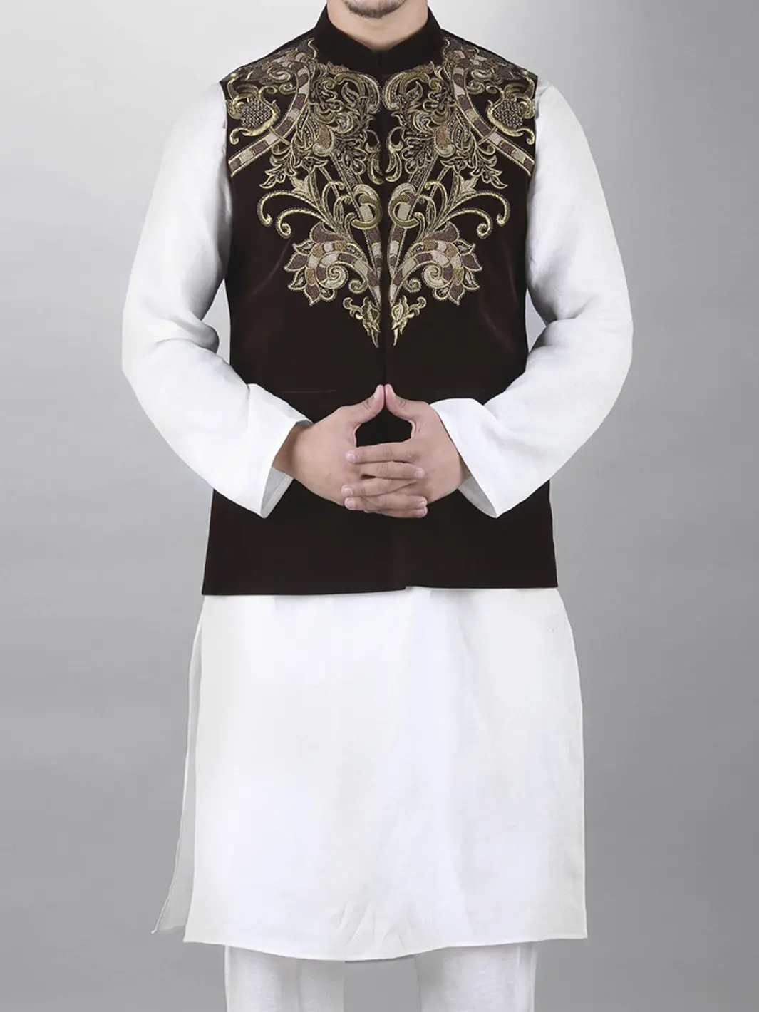 Brown Waistcoat - Wc-132 1