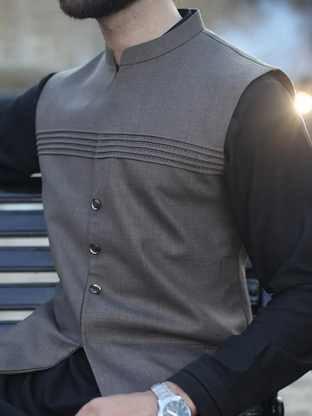 Brown Waistcoat - Wc-182 1