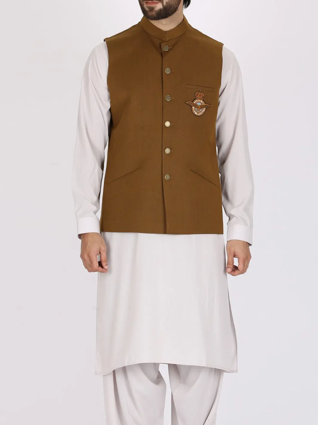 Khaki Suiting Waistcoat - Wc-251 1