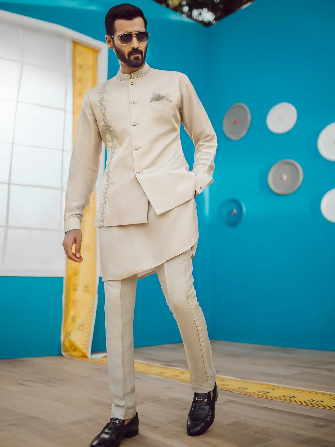 Cream Waistcoat - Al-Wc-378 1