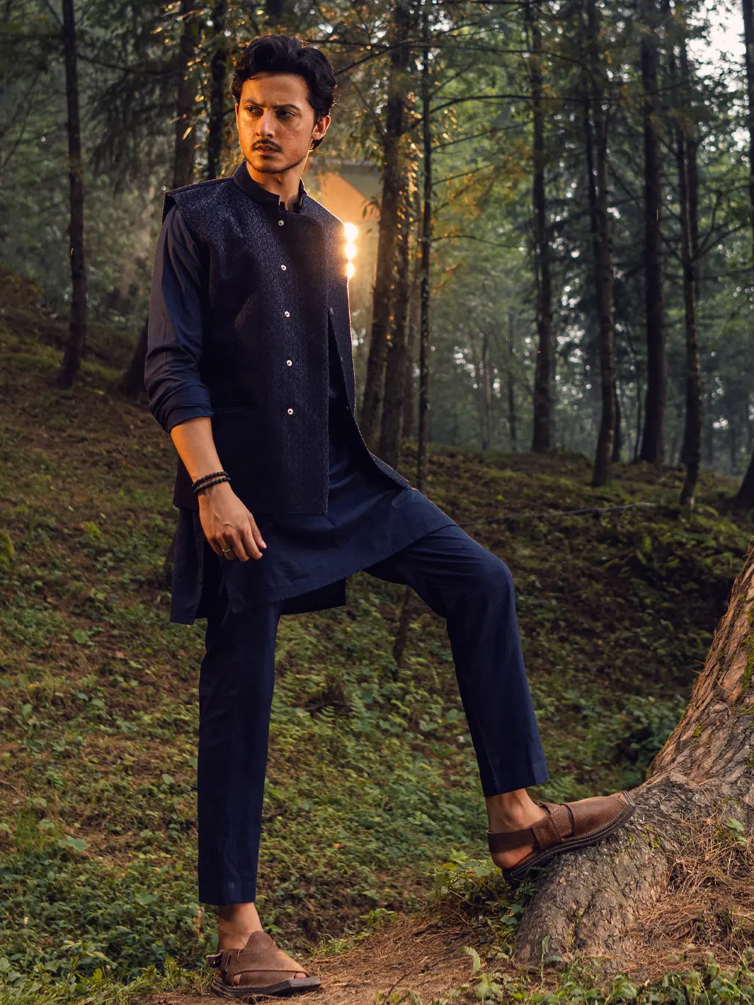 Midnight Blue Waistcoat - Al-Wc-516 1