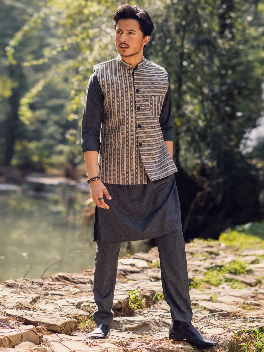 Grey Waistcoat - Al-Wc-518 1