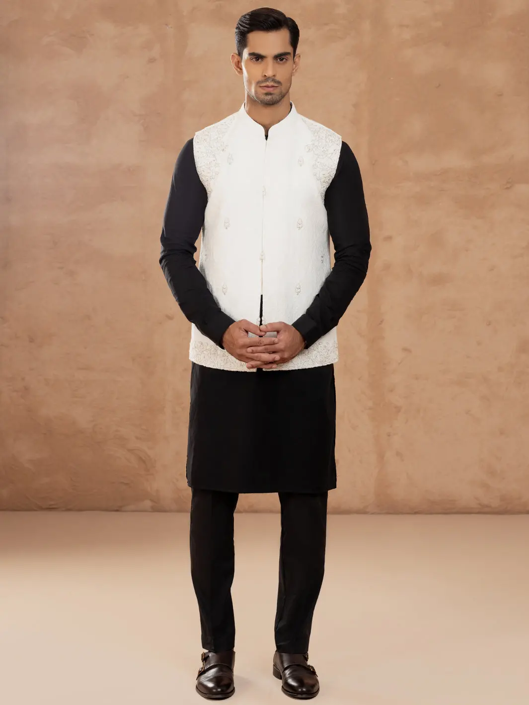 White Blended Waistcoat - Al-Wc-552 1