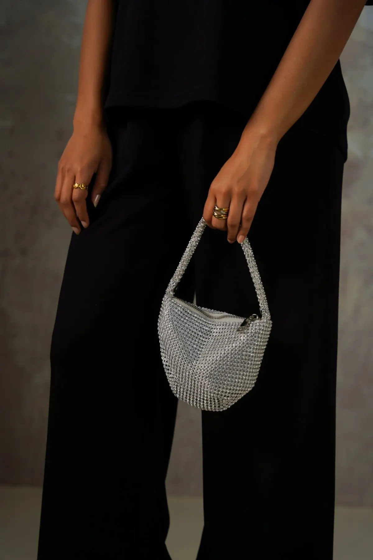 Mini Stud Wrist Bag 1