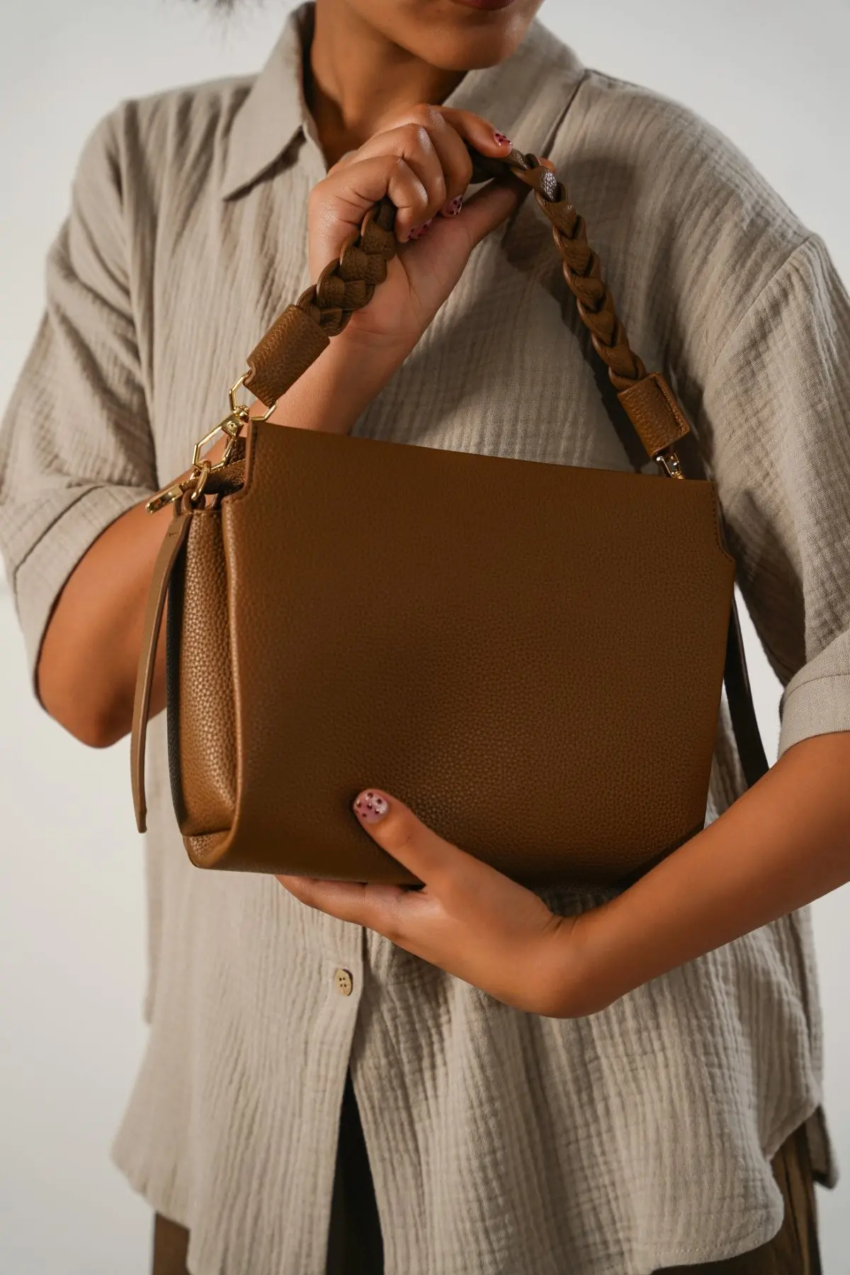 Braided Top Handle Bag 1