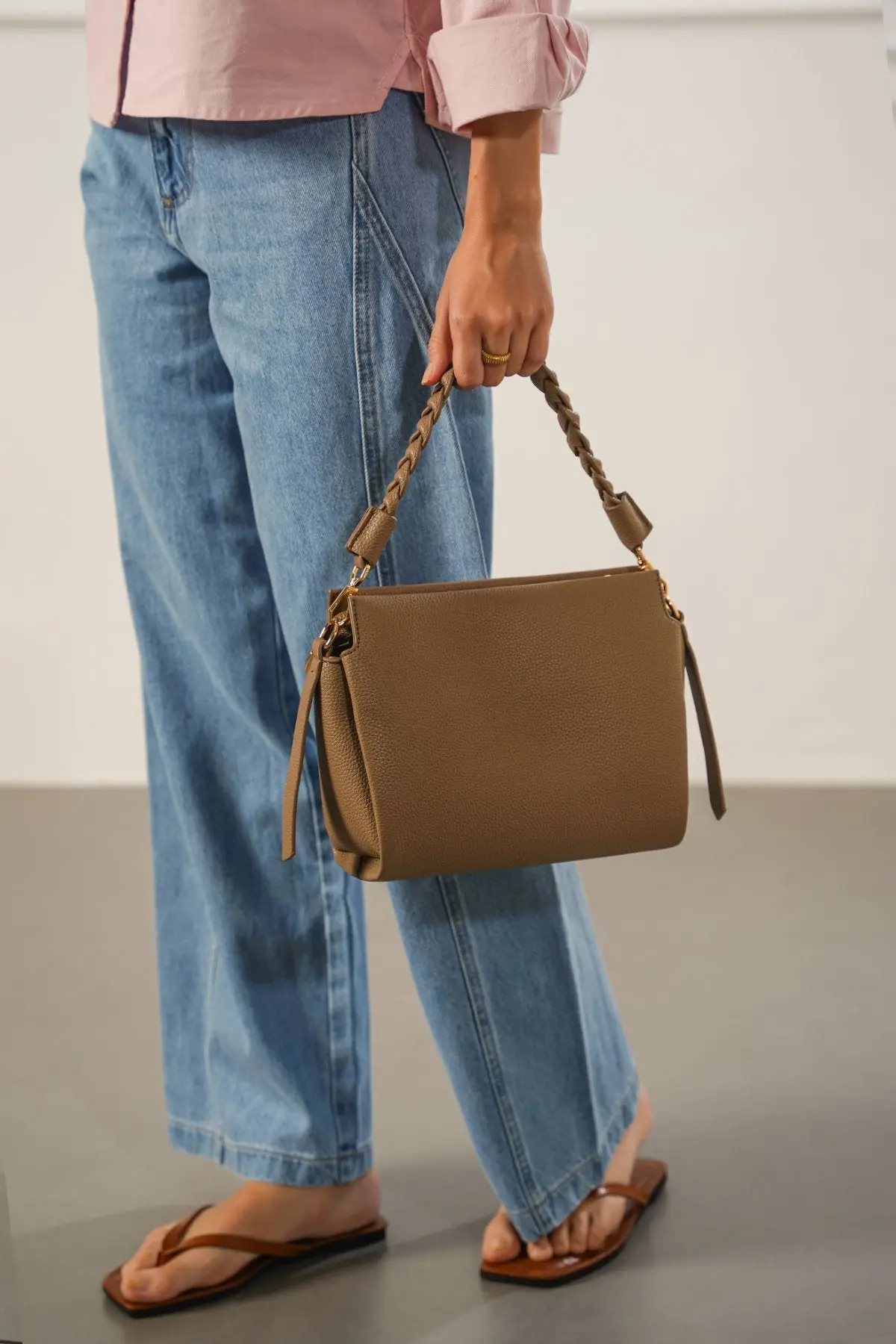 Braided Top Handle Bag 1