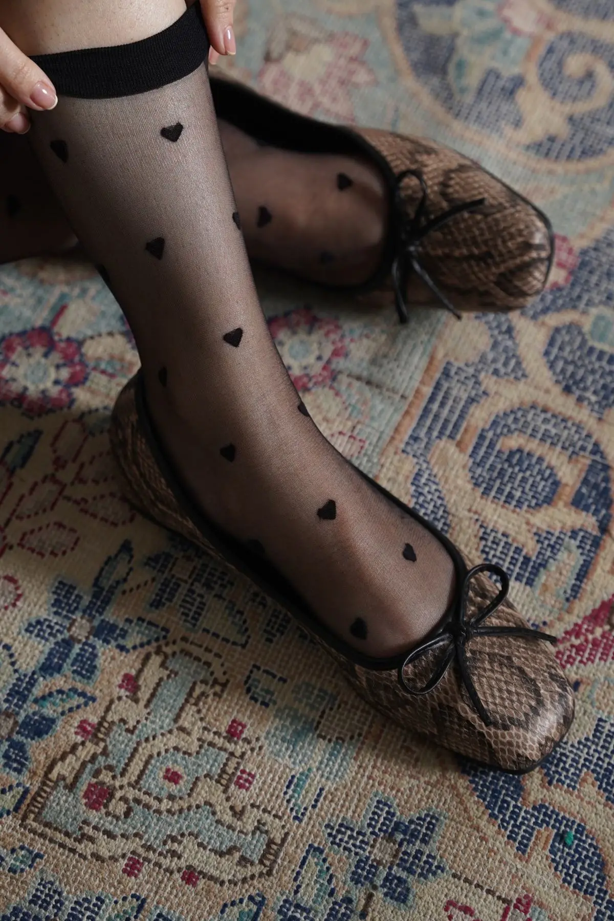 Sheer Dot Socks 1