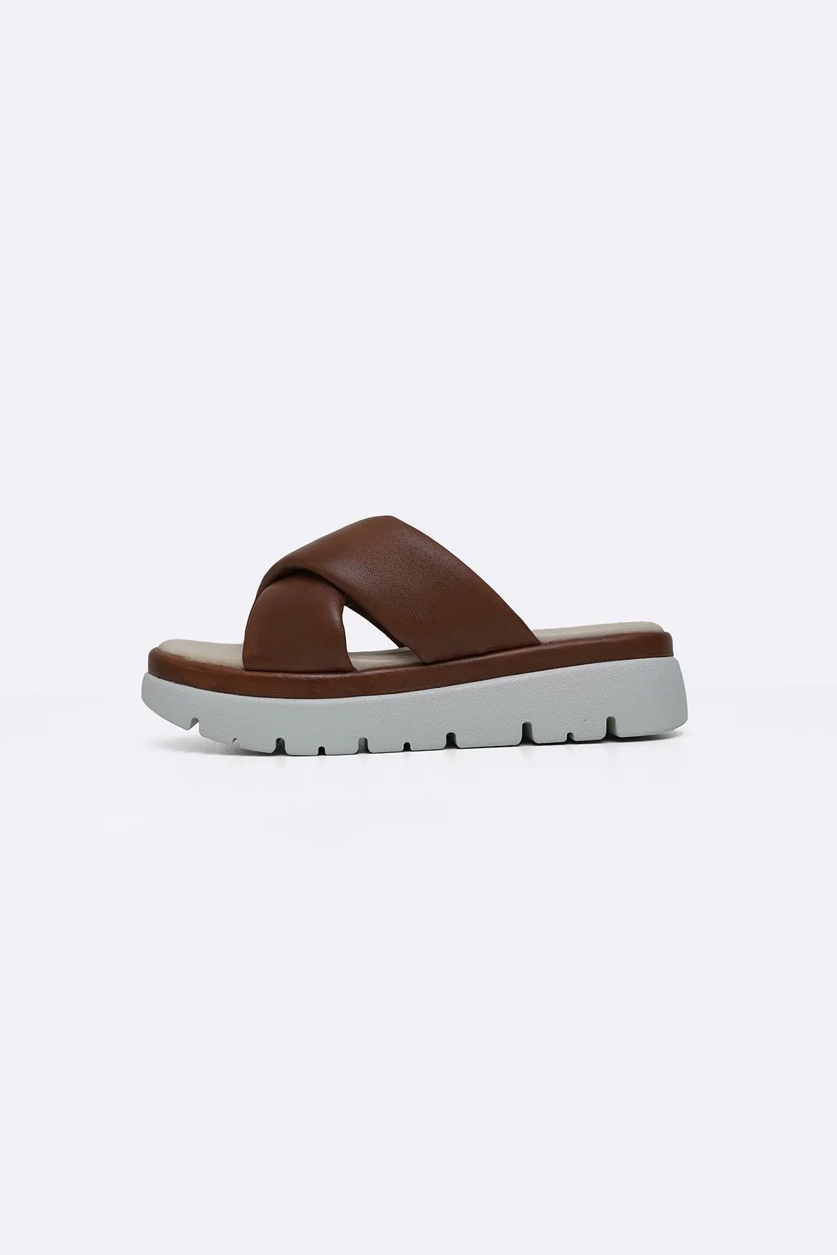 Leather Mama Cross Slides 1