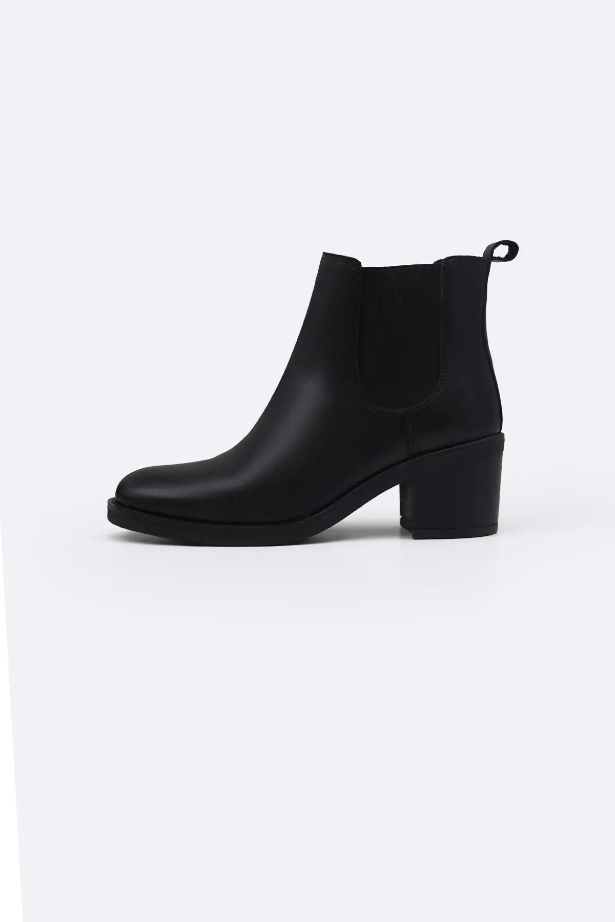 Block Leather Boots 1