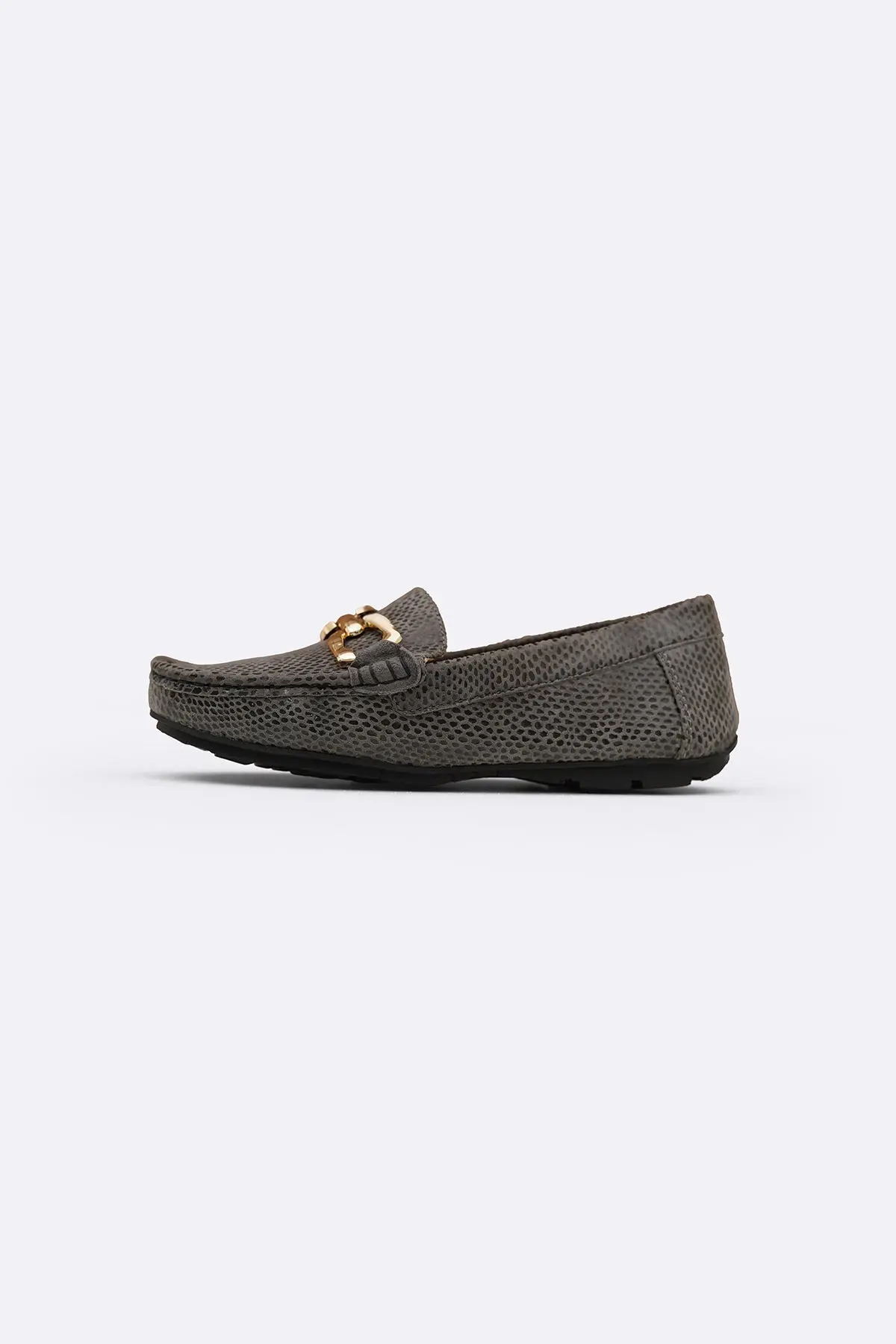 Metal Leather Loafers 1