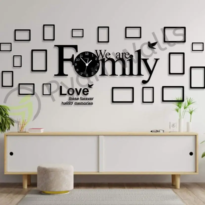 Big Family Frames Clock - Wall Clock 1