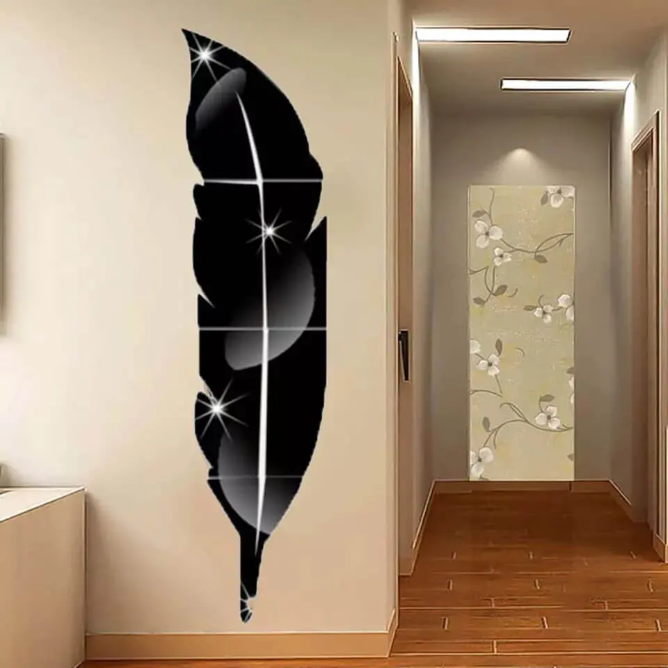 Black Acrylic Leaf (Glossy) 1