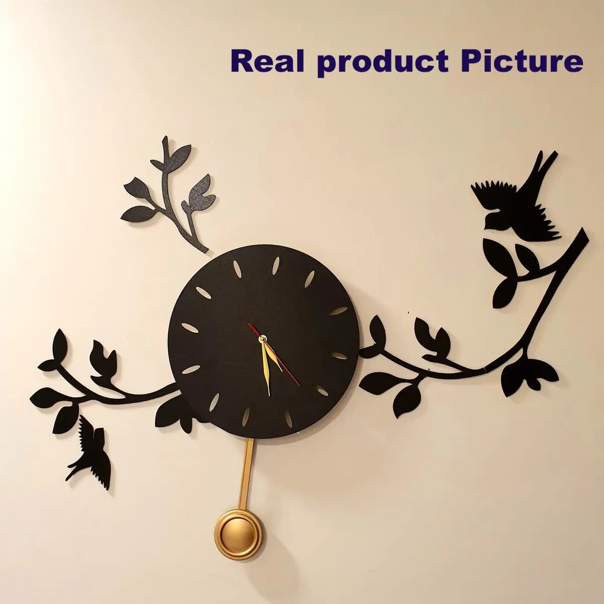 Birds On Branches Scenic Pendulum Clock 1