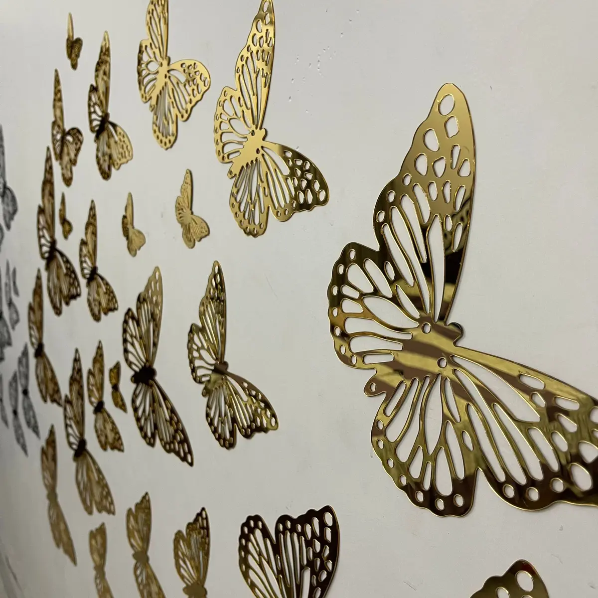 New 2024 Style Acrylic Mirror Butterflies Set For Wall Decor 1