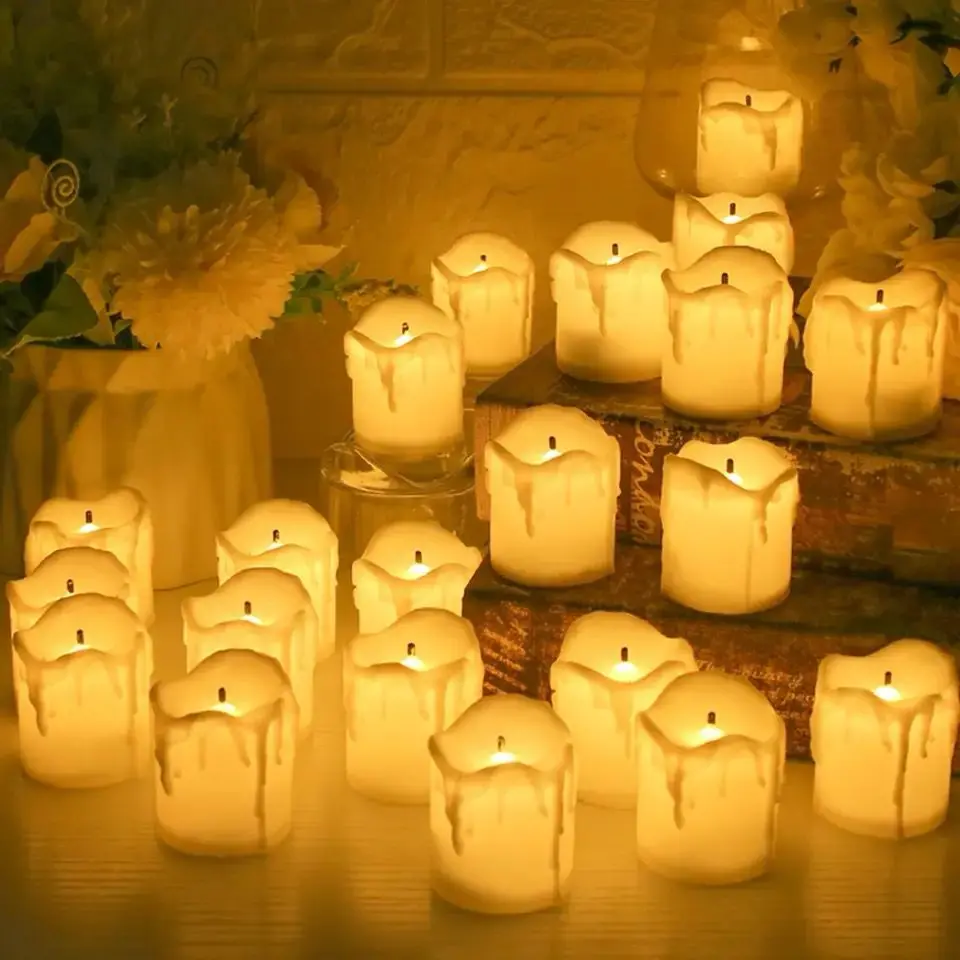 Led Candles For Shelves Decor 1