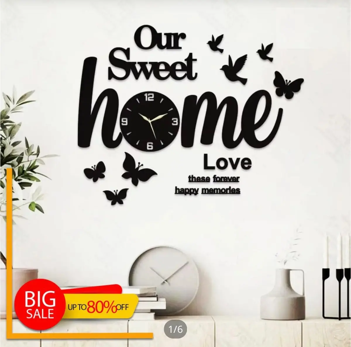 Our Sweet Home Walls Decor With Birds And Butterflies 1