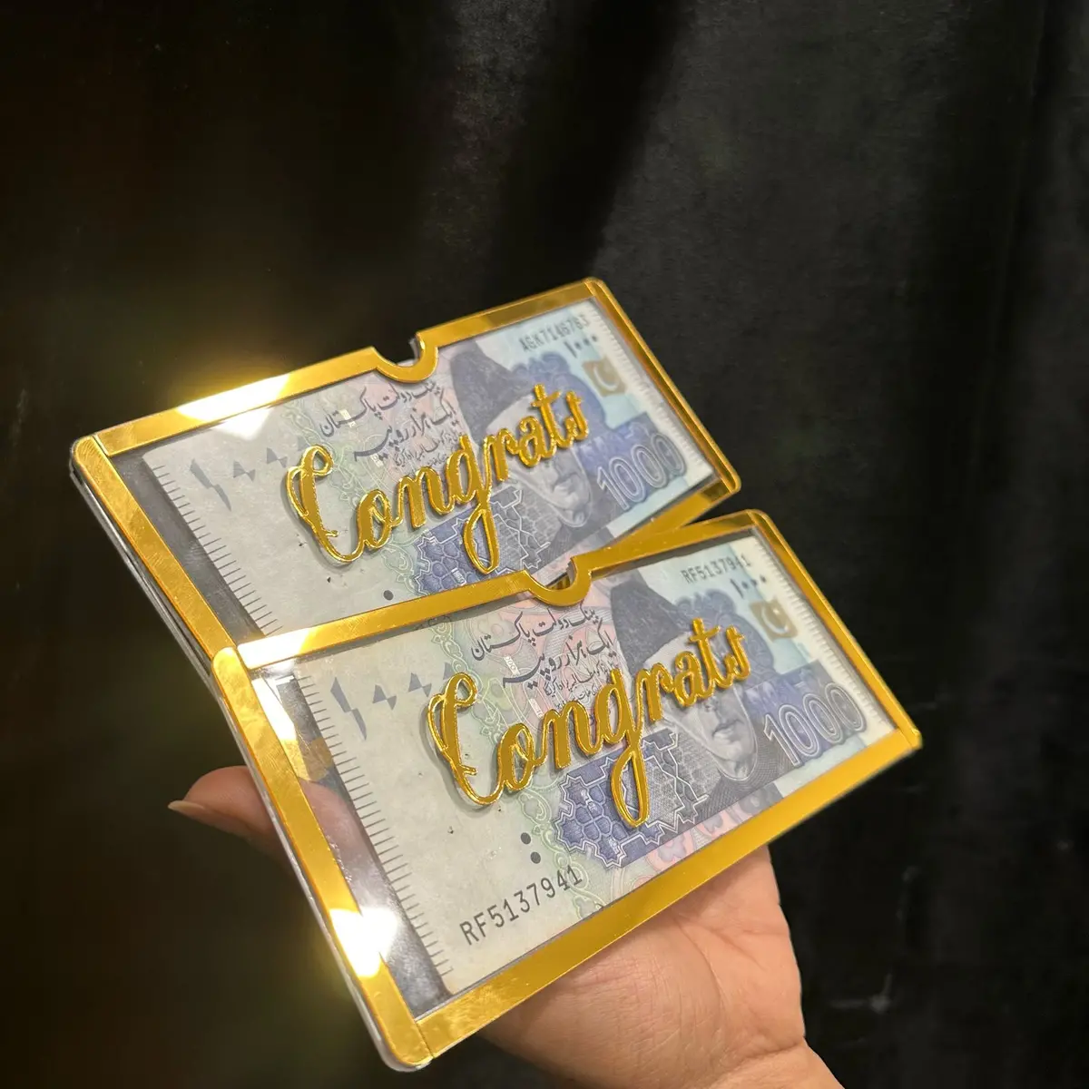 Acrylic Wedding Gift Envelope – Elegant Greeting & Money Holder For Special Occasions 3