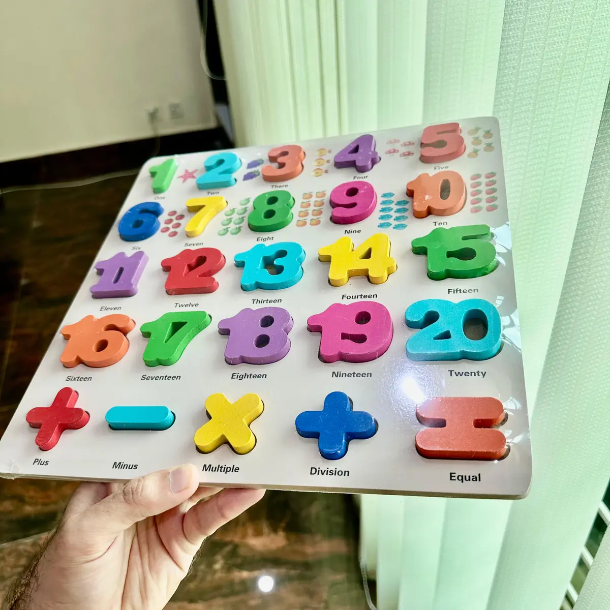 Kids Numeric Learning Counting And Dmas Colorful Board 1