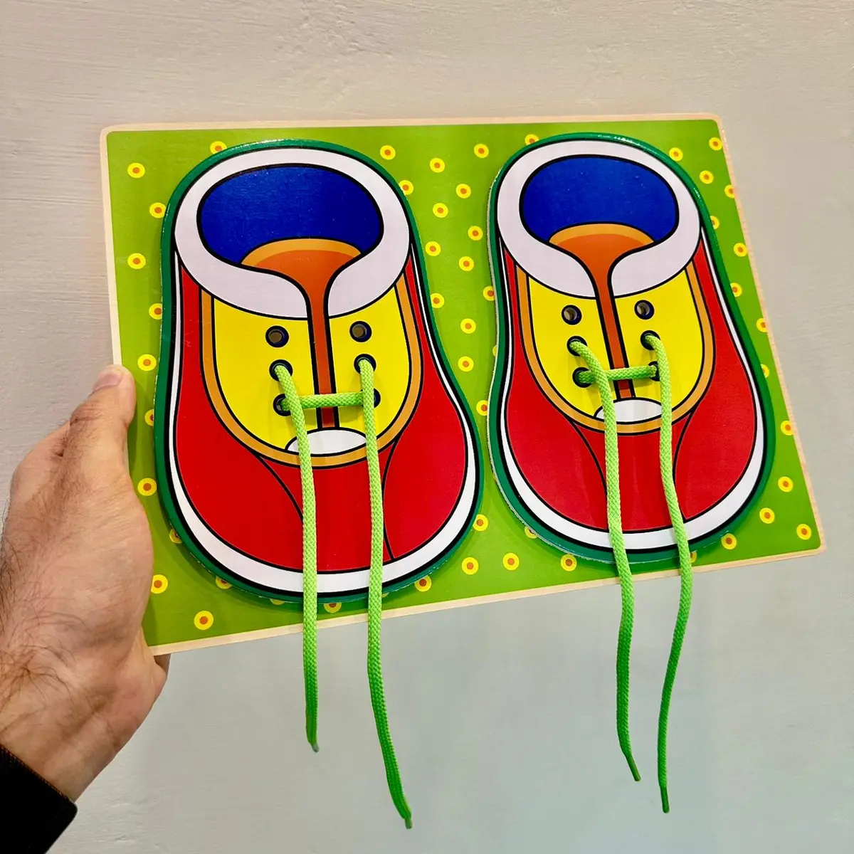 Learn To Tie Shoe Laces Kids Learning Tool Board 1