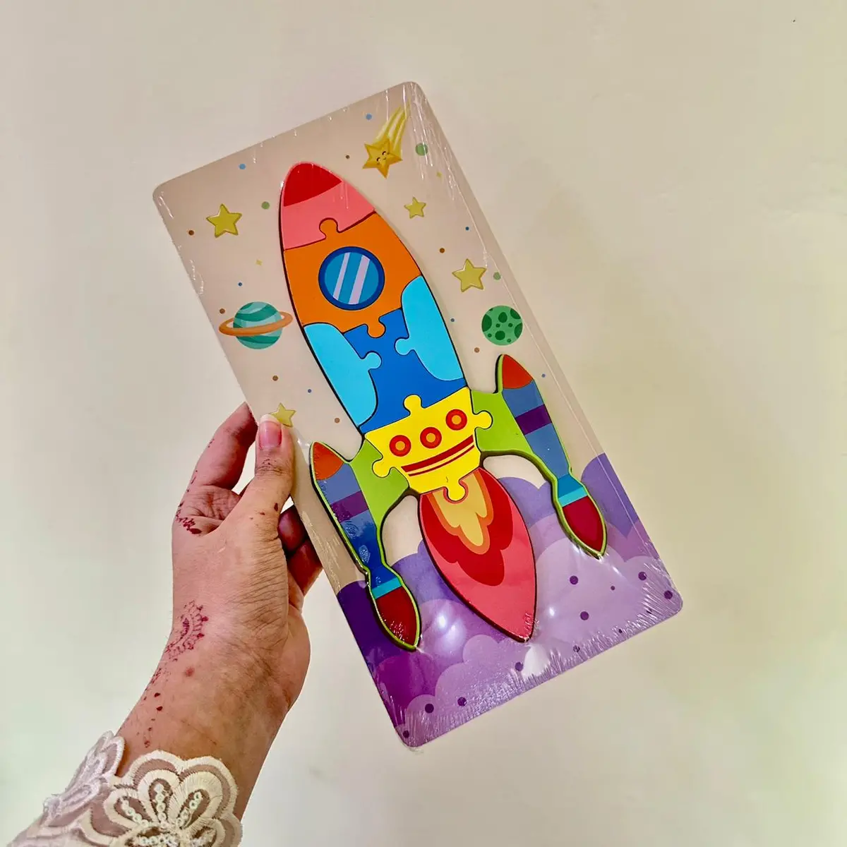Kids Puzzle -Rocket Kids Learning (Large 12X6 Inches) 1