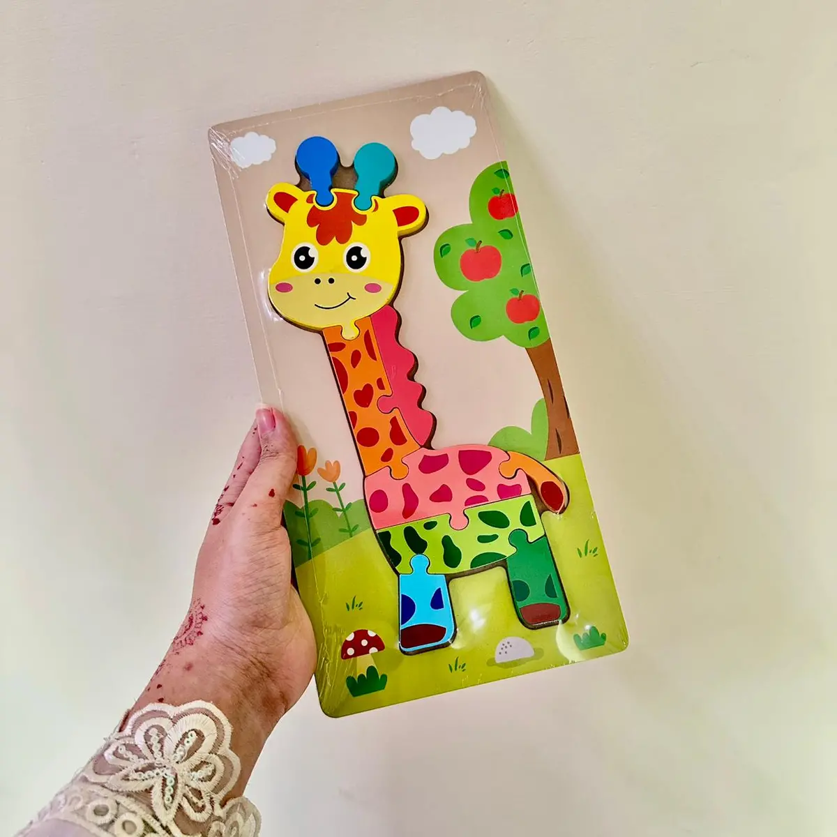 Kids Puzzle -Giraffe Kids Learning (Large 12X6 Inches) 1