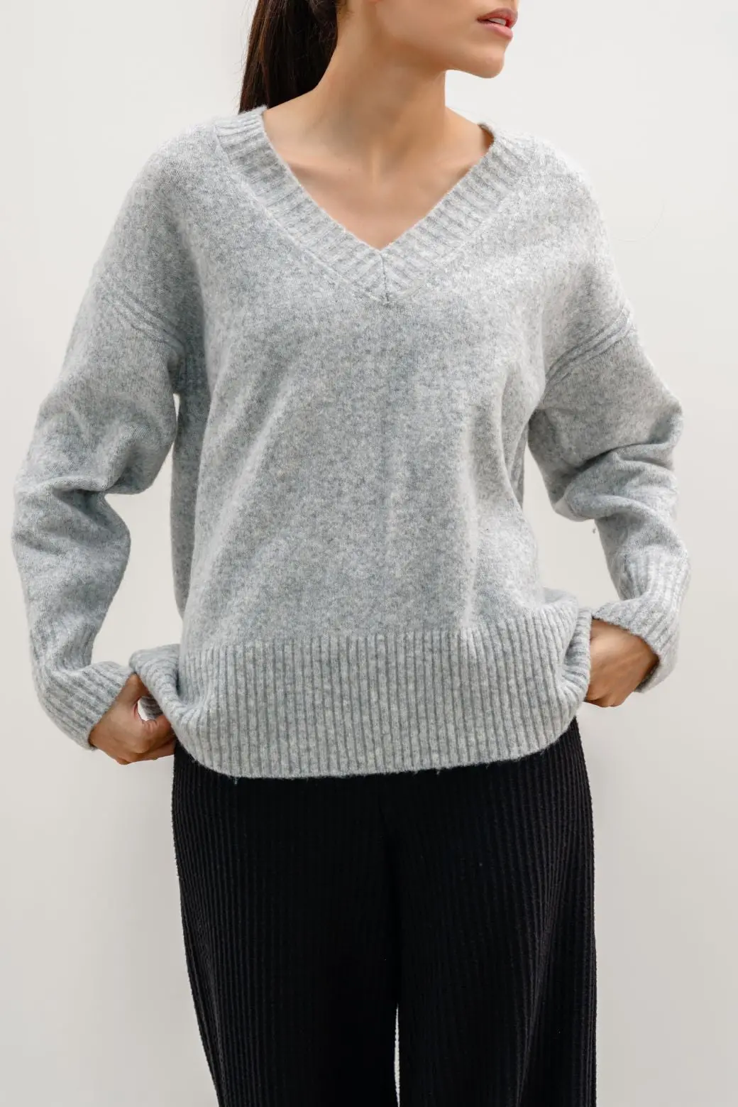Classic V-Neck Jumper 1