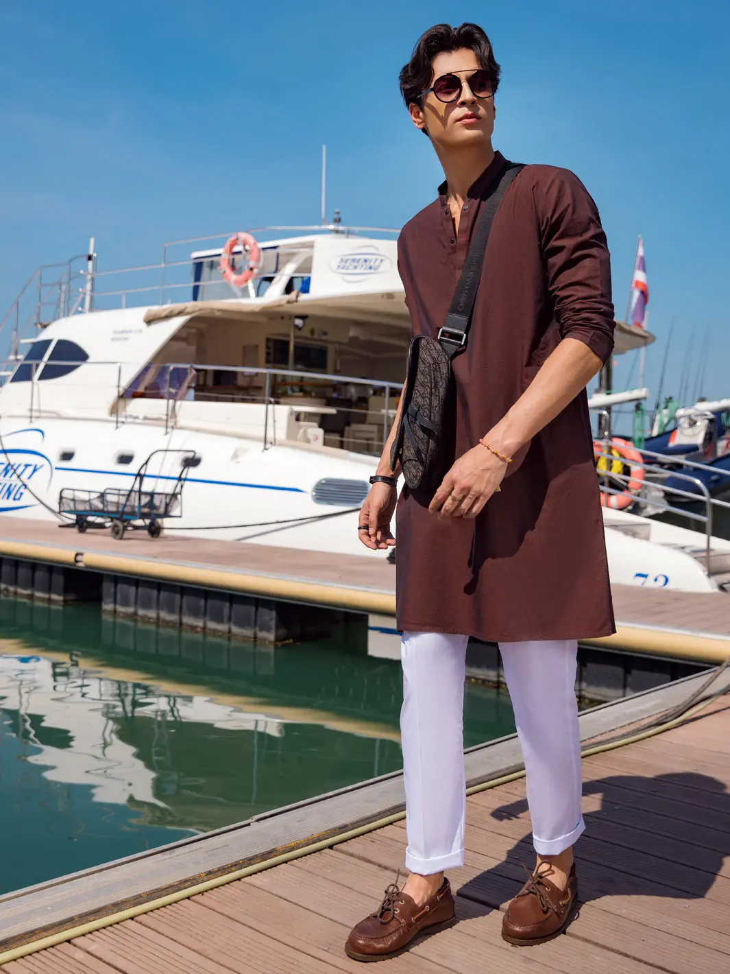 Brown Kurta - Al-K-1069A 1