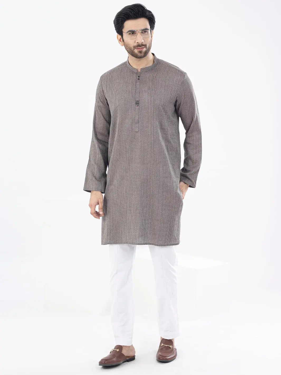 Light Brown Kurta - Al-K-1073 1