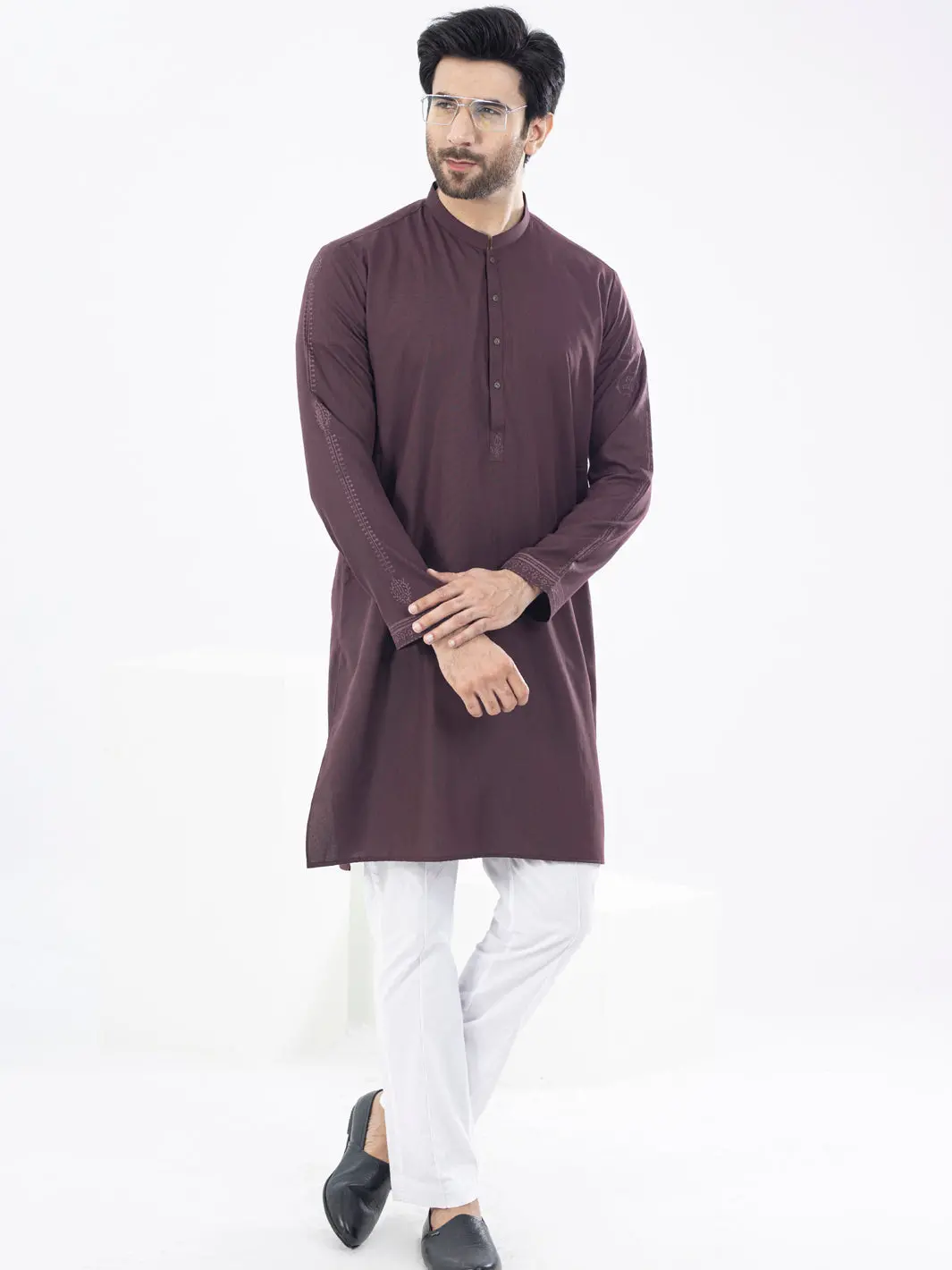 Maroon Kurta - Al-K-1092 1